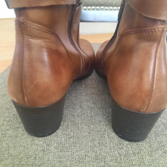 Ecco Shape 35 brown leather boots size 39EU - Picture 5 of 8